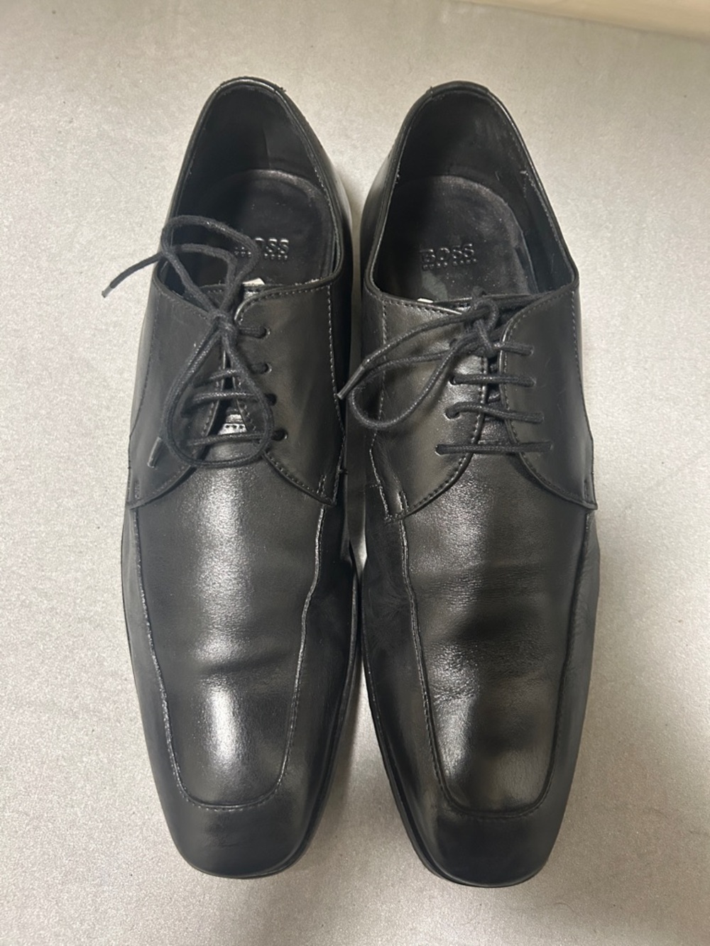 Hugo Boss Black Leather Lace-Up Derbys